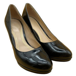 Cole Haan Womens Chelsea Classic Pump Heel Black Patent Leather Ultra High 8.5 B